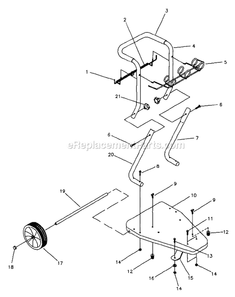 Page A Diagram and Parts List for 1279-1  Briggs and Stratton Pressure Washer